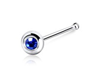 Stone Ball Silver Bone Nose Stud NSKD-19